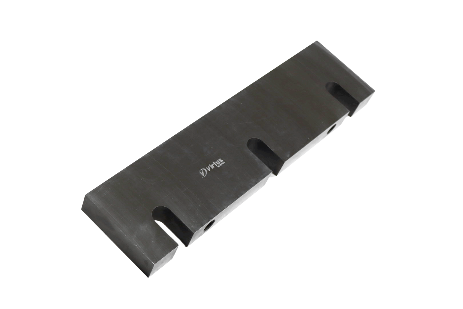 392×100×28 block knife — Virtus branded, heavy-duty